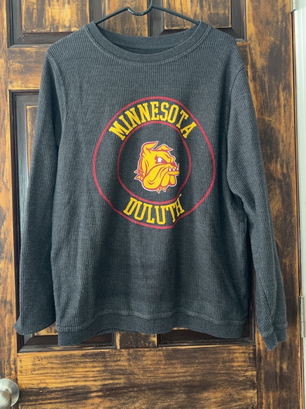 Minnesota Duluth Black Long-Sleeve Top